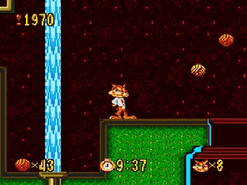 Bubsy in - Claws Encounters of the Furred Kind (USA, Europe) screen shot game playing